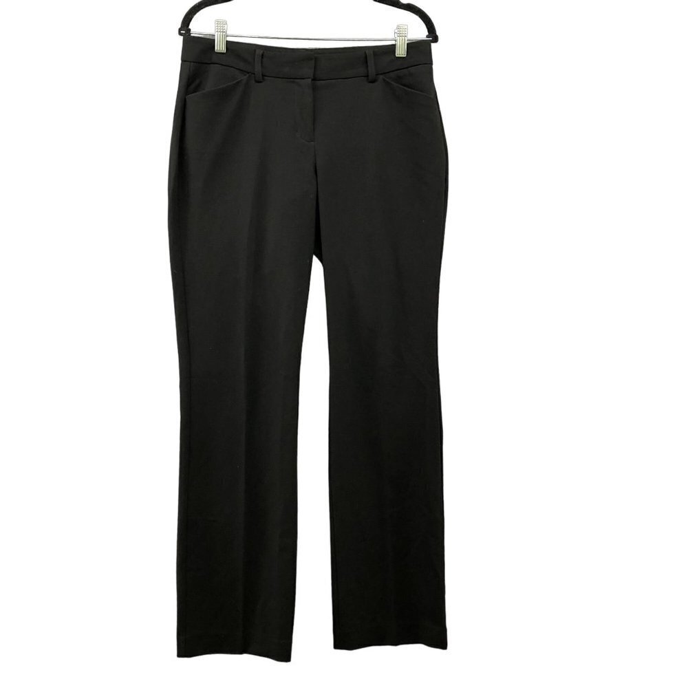 Express Editor Dress Pants Black Mid Rise Size 6R Career Business